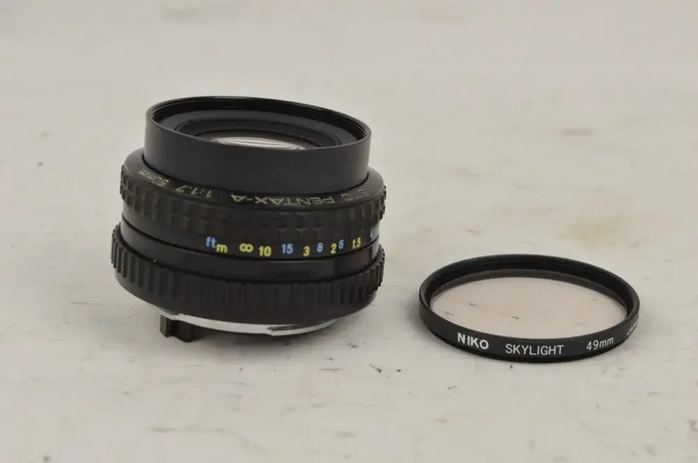 SMC Pentax-A 50mm f/1.7 Prime Lens PK K Mount Manual Focus